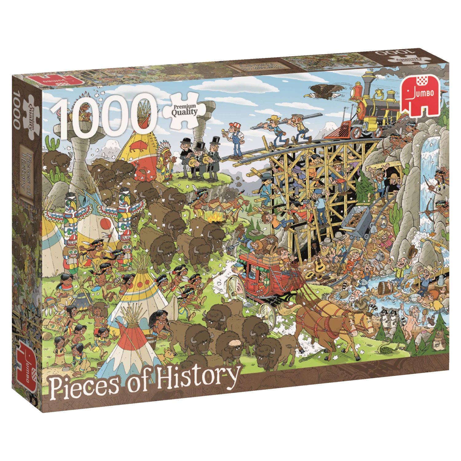 Jumbo 19210 Legpuzzel Het Wilde Westen 1000 Stukjes