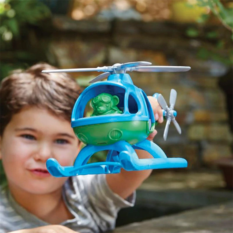 Green Toys Green-Toys Helikopter Blauw/Groen - Afbeelding 2