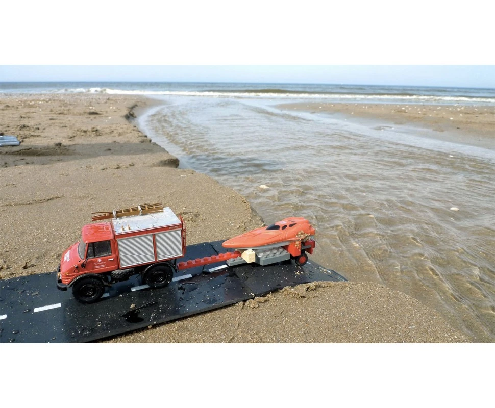 WayToPlay Rubber Autobaanstukken Recht 2pc - Afbeelding 4