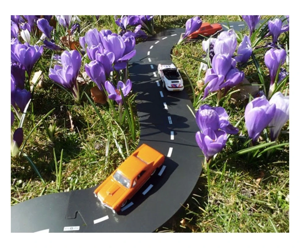 WayToPlay Ringroad Ringweg Rubber Flexibele Autobaan 12-dlg - Afbeelding 5
