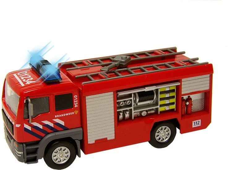 Brandweer Tankauto Met Spuit, Licht En Geluid