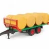 Bruder 2220 Hooibalenvervoer Tandemas-aanhanger Met 8 Balen