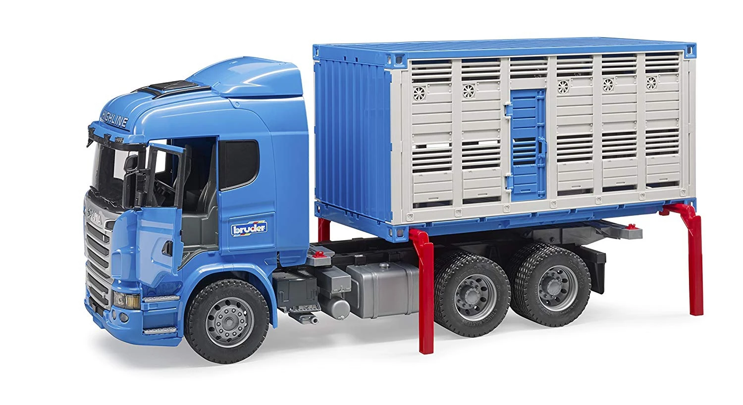 Bruder 3549 Scania Veetransport-wagen Met Koe Veewagen - Afbeelding 4