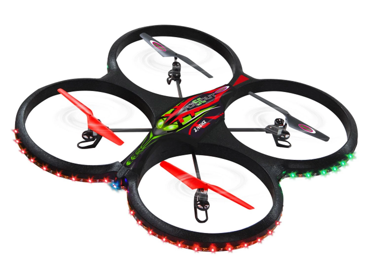 Drone Jamara Flyscout Quadrocopter Compass/LED - Afbeelding 2
