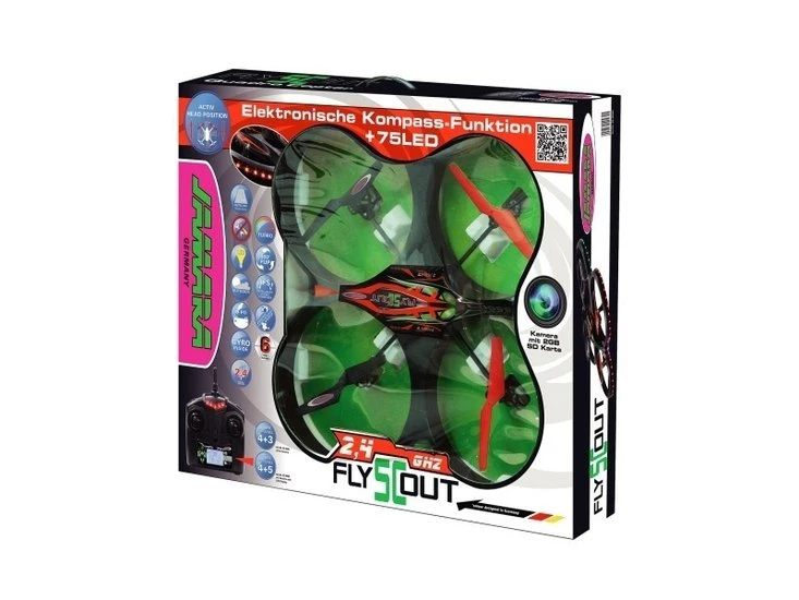 Drone Jamara Flyscout Quadrocopter Compass/LED - Afbeelding 4