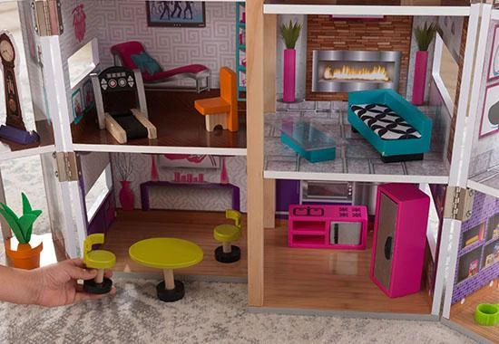 Poppenhuis Modern Deluxe Herenhuis - Afbeelding 5