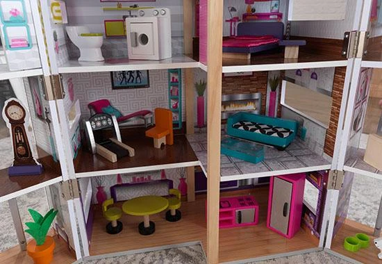 Poppenhuis Modern Deluxe Herenhuis - Afbeelding 8