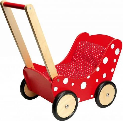 Poppenwagen Simply For Kids Stippen Rood - Afbeelding 2