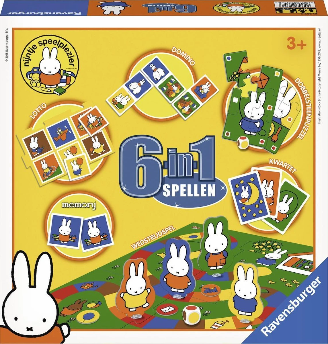 Nijntje 6in1 Spellendoos Ravensburger