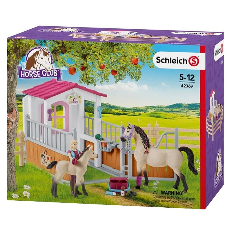 Schleich 42369 Paardenbox Met Paarden En Verzorgster Horse Club - Afbeelding 4