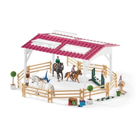 Schleich 42389 Manege Met Ruiter En Paarden Horse Club - Afbeelding 2
