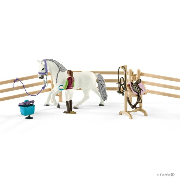 Schleich 42389 Manege Met Ruiter En Paarden Horse Club - Afbeelding 5
