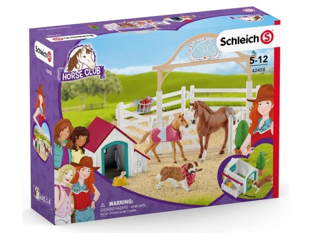 Schleich 42458 Hannah’s Paarden-gastenverblijf Met Hondenhok - Afbeelding 4