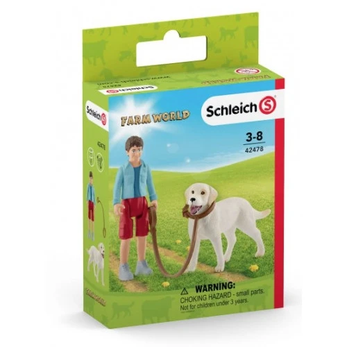 Schleich 42478 Wandelen Met Labrador FarmWorld - Afbeelding 4