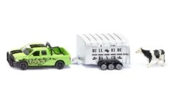 Siku 1998 RAM-1500 Met-veetrailer