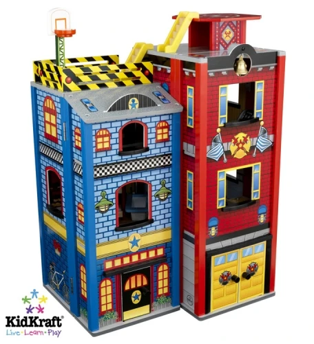 Houten Speelgoedset Voor Grote Kleine Helden - Afbeelding 4