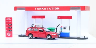 Kidsglobe Tankstation + Volvo V70 - Afbeelding 2