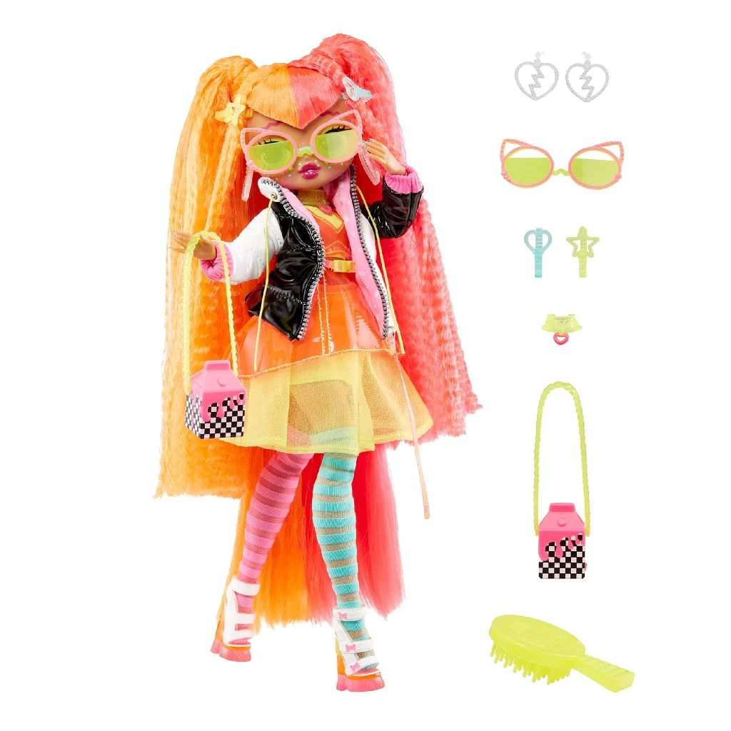 LOL Surprise 707 OMG Fierce Doll Neonlicious Pop - Afbeelding 4