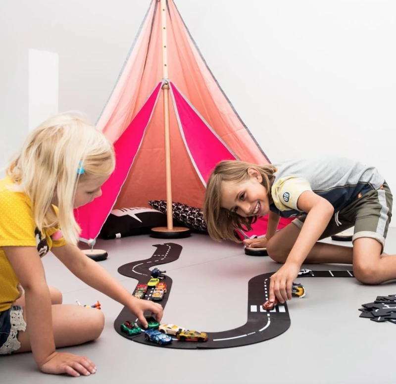 WayToPlay King Of The Road Rubber Flexibele Autobaan 40-dlg - Afbeelding 4