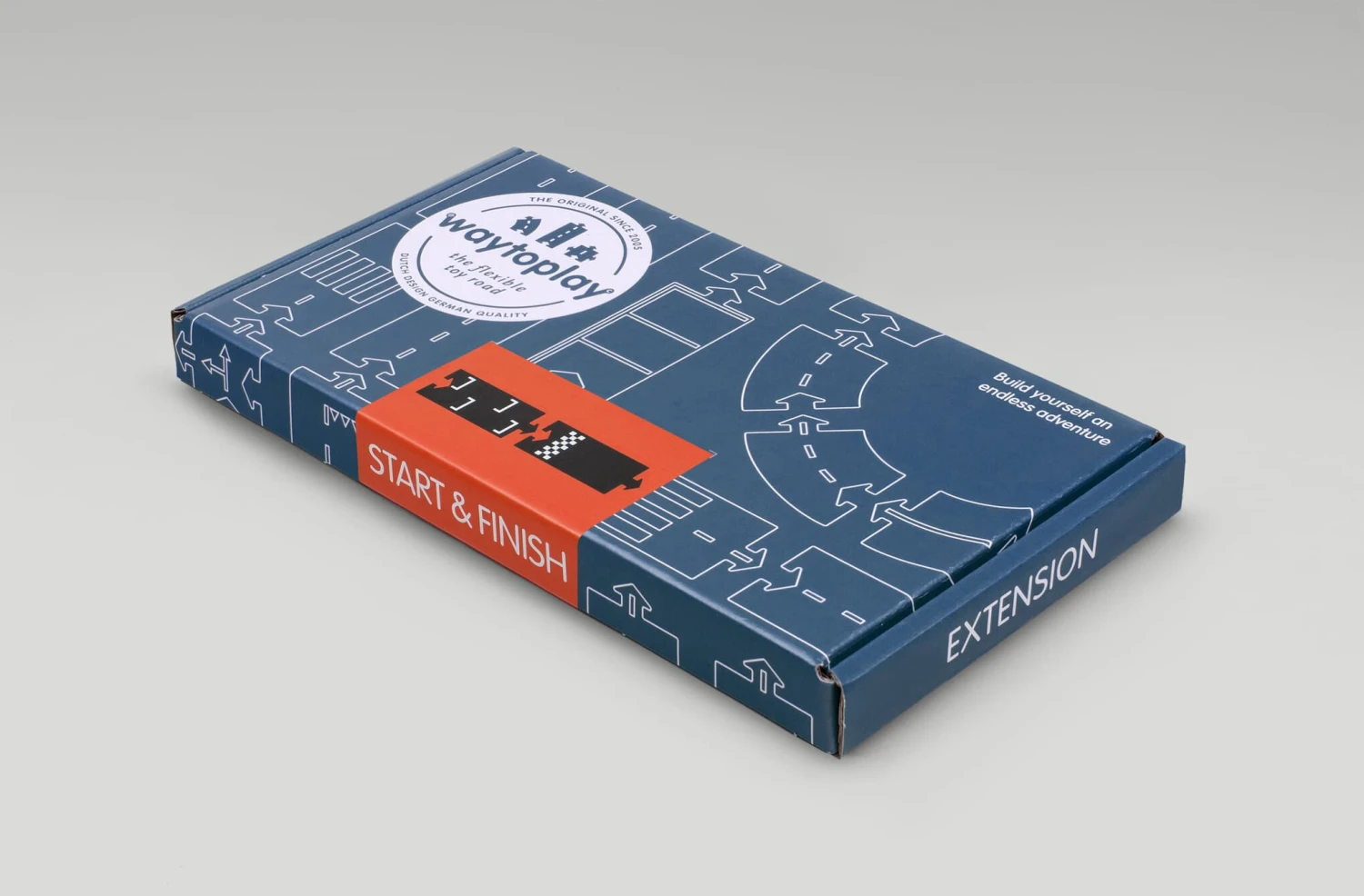 WayToPlay Start En Finish Rubber Autobaanstukken 2pc